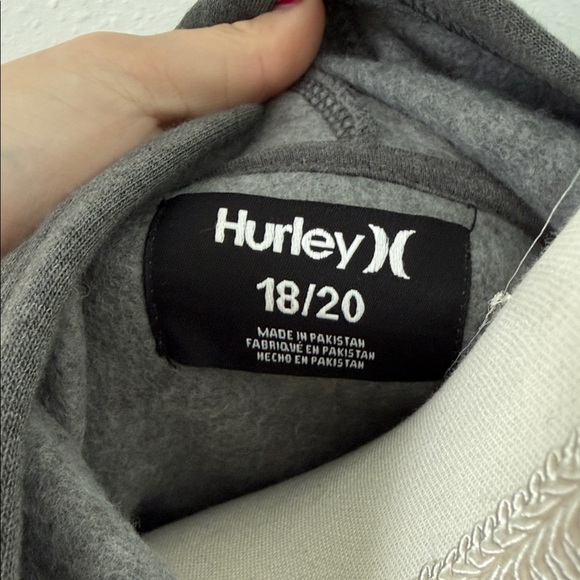 Hurley Black Hoodie with Blue and White Logo - Picture 2 of 3